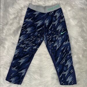 Nike Kids Camo Blue Leggings